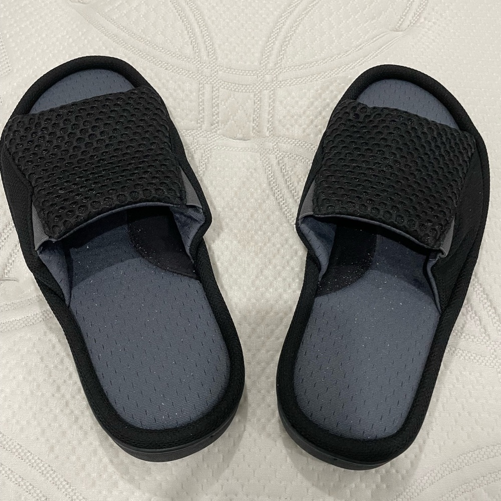 Men's Black Mesh Comfort Sandals